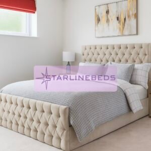 Buttoned Harriet Bed